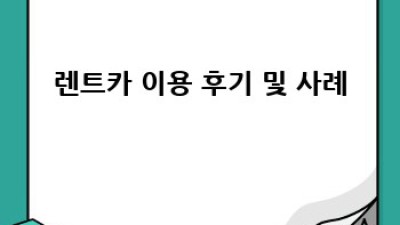 서울 신림동, 난향동 렌트카 안전하게 이용하는 꿀팁!