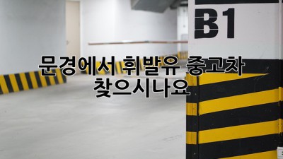 문경에서 휘발유 중고차 찾으시나요?  🚗